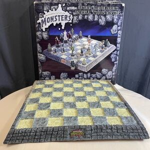 New Universal Monsters Chess Set - Stone Gray and Pale Cream